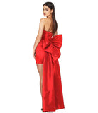 High-End Women's Sexy Folded Bag With Bosom Dress Temperament Detachable Large Bow