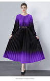 Fongt New Women's Dress Dress Oversized Dress Print 100 Folds T-Shirt With T-Shirt Holiday Casual Dress