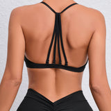 Fongt Shoulder Strap Yoga Top Female Tight Quick-Drying Exercise Yoga Bra Outdoor Running Beautiful Back-Outfit