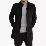 Fongt New Hair, The Man's Coat, The Long Zipper Coat In The Long-Winded Coat And The Two Open Shirts