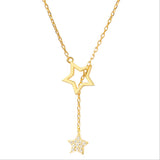 Aesthetic Star Necklace-Outfit