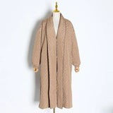Splicing Argyle Mid Parkas For Women V Neck Long Sleeve Casual Solid Cotton Coat Female Fashion New Winter