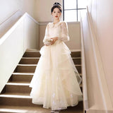 Fongt Evening Dress 2025 New Banquet Shown Thin 18-Year-Old Adult Piano Performance Art Examination Voice Dress Dress