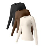 Round Neck Stretch Bottoming Shirt