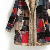 Commute Cotton Double-sided Loose Winter Red