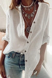 Long Sleeve Cotton Linen Shirt
