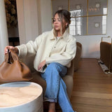 Fongt Women's Clothing Explosion ZA Fashion Beads And Short Jacket Wool Coat