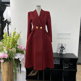 Popular High-End Vogue Collection Of Thin Coat Lady Main Air Field Retro Autumn And Winter Coat