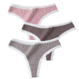 Pcs/Set Women Panties G-String Underwear Fashion Thong Sexy Cotton Panties Ladies G-string Soft Lingerie Solid Low Rise