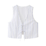 Effect Striped Vest 2010772 Striped Pajamas Style Trousers 4661410 Suit-Outfit