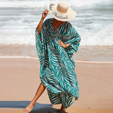 Fongt Robe Beach Coat Beach Vacation Sunscreen Long Dress Bikini Blouse Swimsuit Over A
