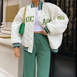 Retro Style Baseball Uniform Jacket-Outfit