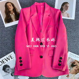 Fongt Yellow Suit Jacket Female 2024 Spring And Autumn New Leisure Temperament Spring And Autumn Fried Street Small Suit Jacket-Outfit