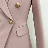 Fongt Professional Fashion Double-Dancing Green Fruit Collar Suit + Nine-Point Trousers Set Two Sets