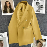 Fongt Fried Street Small Suit Jacket Female 2024 Spring And Autumn New Korean Version Web Celebrity Temperament Small Casual Suit-Outfit