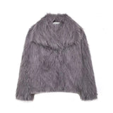 Fongt Women's Explosive Artificial Hairy Fluffy Women's Jacket