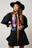 Autumn And Winter New Long Dress Bumpy Long-Sleeved Collar Christmas Sequin Dress