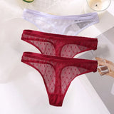 G-String Sexy Mesh Transparent Lace Panties Women Underwear Pantys Low-Waist Female Underpants Perspective Briefs