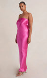 Satin Tube Maxi Dress-Outfit