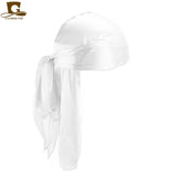 Men's Satin Durags Bandanna Turban Wigs Pirate Hat Men Silky Durag Headwear