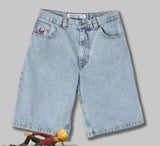 Y2K Bigboy Shortformen Street Clothing Embroidered Cowboy-Outfit