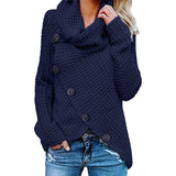 Turtleneck Loose Solid Color Women's Sweater Long Sleeve