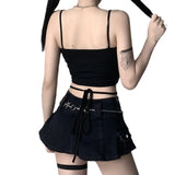 Fongt Wind Spring / Summer 2024 New Sexy Back Print Strap Vest Female Ins Top Women-Outfit