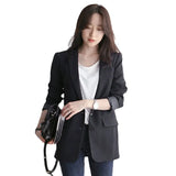 Fongt Suit Jacket Female Korean Version Loose 2024 Spring And Autumn British Wind Black Short Student Suit Small Jacket-Outfit