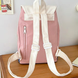 Aesthetic Patchwork Backpack-Outfit