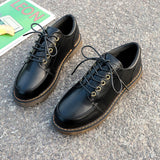Korean Style All-match College Style Flat Shoes-Outfit