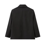 Fongt And Autumn Women's Loose Casual Blazer Jacket Temperament Commuting Suit Jacket