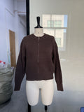 Fongt 2025 New Casual Fashion Simple Zipper Sweater