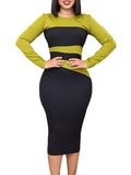 Fongt Women's 2025 New Fashion Temperament Elegant Tongle OL Bag Hips Large African Dress