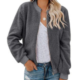 Jacket Winter Coat Fur Fleece Jacket Ladies Zip Up Teddy Coat Warm Female Clothes With Pockets Overcoat chaquetas de