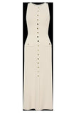 Fongt Temperament Sleeveless Round Collar Knitted Dress In 2025 Summer