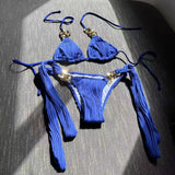Fongt Sexy New Split Swimsuit Chain Bikini Swimsuit Bikini