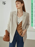 Office Lady Newly Autumn 2021 Single Breasted Blazer Women Korean Style High-quality Pure Color Casual Suit