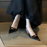 Fongt Black Temperament High-Heeled Sandals And Fairy Shoes 2025 New Spring And Summer French Dress Single Shoes