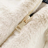 Women's 2022 Fashion Thick Warm Artificial Fur Coat Retro Long Sleeve Zipper Hooded Women's Coat Chic