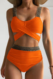 Fongt New Split Solid Color Swimsuit Female Bikini Triangle Sexy Slim Tall Waist
