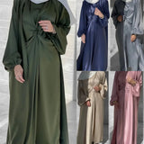 Solid Color Fresh And Sweet Two-piece Dress Cardigan