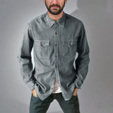 Fongt Men's Shirt 2025 New Wish Denim Cardigan Station Jacket Multi-Color Multi-Code