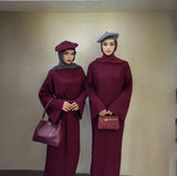 Fongt 2025 New Women's Knitted Turtleneck Sweater Temperament Fashion Dress Women