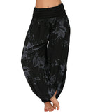 Printed Loose Casual Wide-leg Trousers