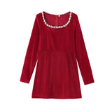 Fongt Women's ZA New Side To Receive Short-Singed A-Shaped Dress