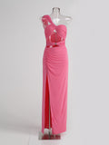 High-End Women's Sexy Open Shoulder Twitching Wrapped Thoracic Dress Skirts High Open