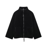 Fongt Explosion Women's Street Fashion With Loose Zipper Coat