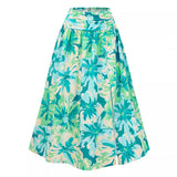 Fongt Independently Designed And Shot The New Women's Summer Casual Floral Print Skirt-Outfit