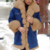 Fongt Lady Fur All-Cowboy Long-Sleeved Jacket In Large Quantities
