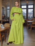 French Elegant High-End Set 2025 New Round Collar Folding Short Coat Solid Color High Waist Half-Dress